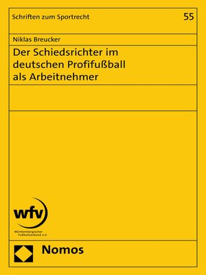 cover image of Der Schiedsrichter im deutschen Profifußball als Arbeitnehmer